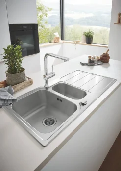 Grohe Spoelbak K500 Met Druiprek 970X500Mm Rvs|Brico Online