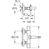 Grohe Thermostatische Badmengkraan Precision Get Chroom|Brico Online