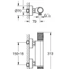 Grohe Thermostatische Douchemengkraan Precision Feel 15Cm Chroom|Brico Online