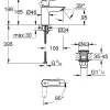 Grohe Wastafelmengkraan Start S-Size Mat Zwart|Brico New