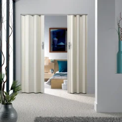 Brico Schuifdeuren-Grosfillex Vouwdeur 'Axia' Pvc Wit 205X84Cm