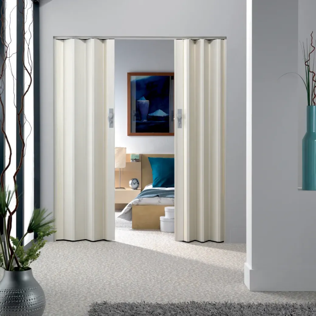 Brico Schuifdeuren-Grosfillex Vouwdeur 'Axia' Pvc Wit 205X84Cm