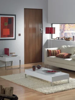 Brico Schuifdeuren-Grosfillex Vouwdeur 'Axia' Pvc Teck 205X84Cm