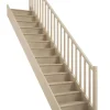 Brico Zoldertrappen-Handystairs Gesloten Rechte Trap "Vega80" - 280 Cm Hoog - 13 Beuken Treden - Met Leuning