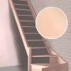 Brico Zoldertrappen-Handystairs Open Kwartslagtrap "Vega80" - Links - 280 Cm Hoog - 13 Beuken Treden - Zonder Leuning