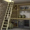 Brico Zoldertrappen-Handystairs Steektrap "Fichte" - 55Cm Breed - Hoogte 286Cm - 12 Treden Van Grenen - Met Leuning
