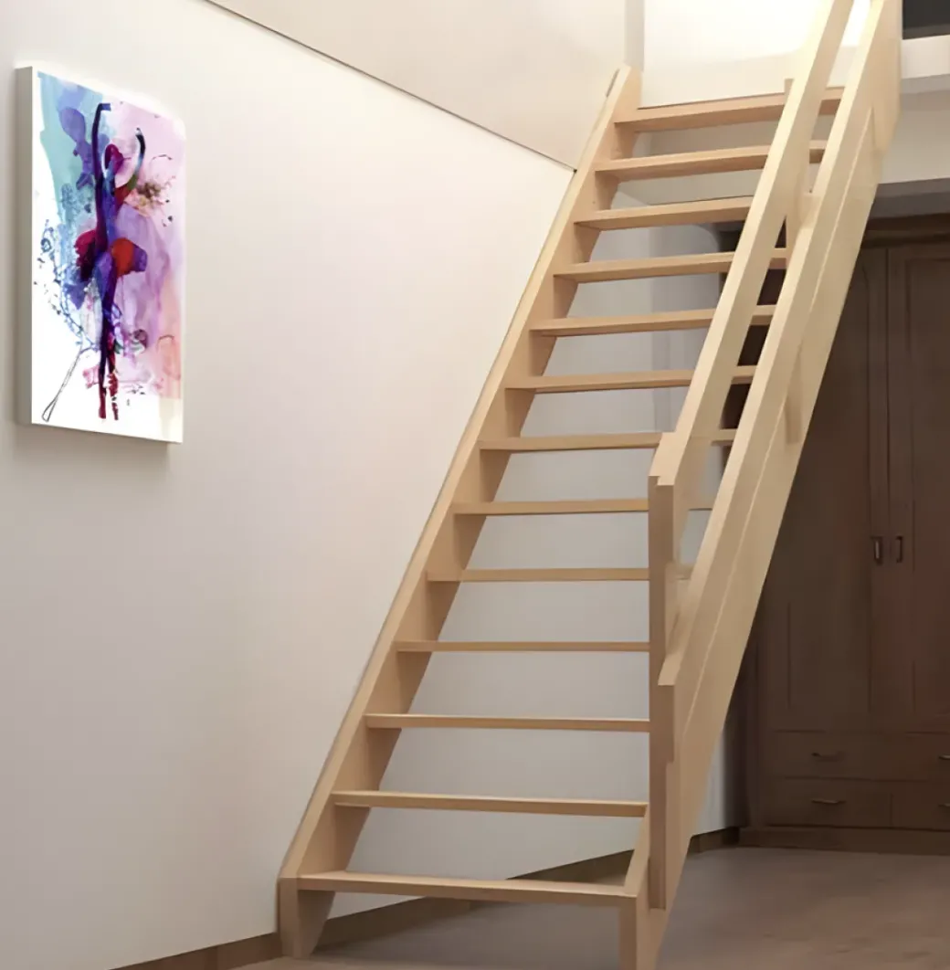 Brico Zoldertrappen-Handystairs Steektrap "Rustic70" - 70Cm Breed - Hoogte 280Cm - 13 Treden Van Beukenhout (30Mm)