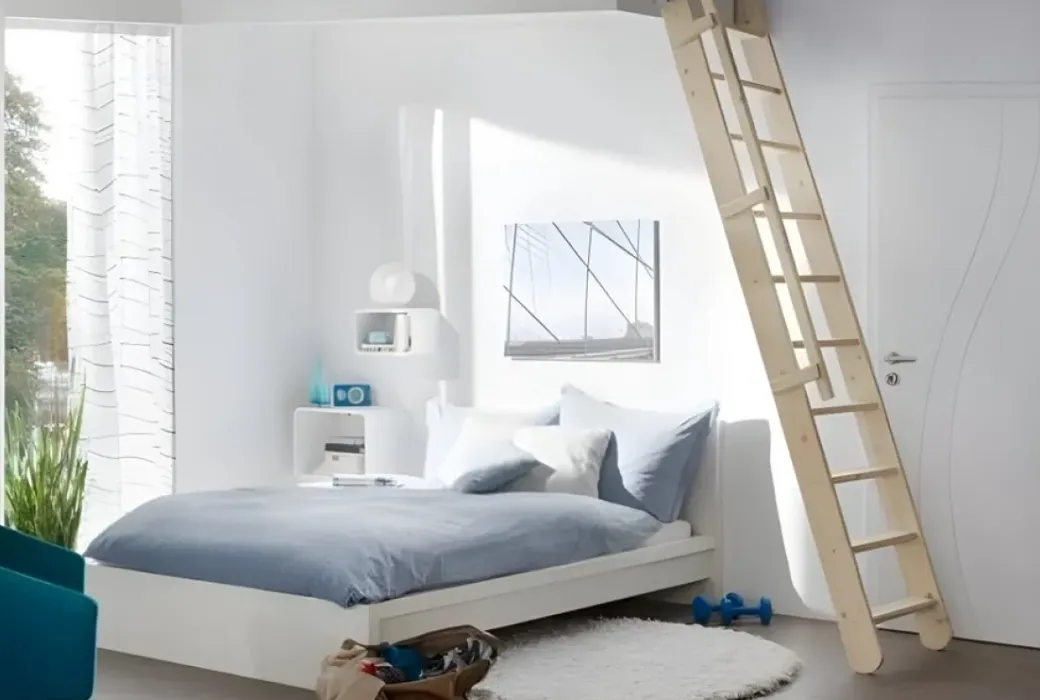 Brico Zoldertrappen-Handystairs Uitschuifbare Steektrap "Montreal" - Hoogte 300Cm - 12 Treden Van Beuken - Met Leuning