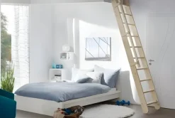 Brico Zoldertrappen-Handystairs Uitschuifbare Steektrap "Montreal" - Hoogte 300Cm - 12 Treden Van Grenen - Met Leuning