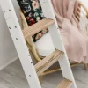 Brico Zoldertrappen-Handystairs Uitschuifbare Steektrap Max6 - H=152 Cm - Beukenhout - Wit