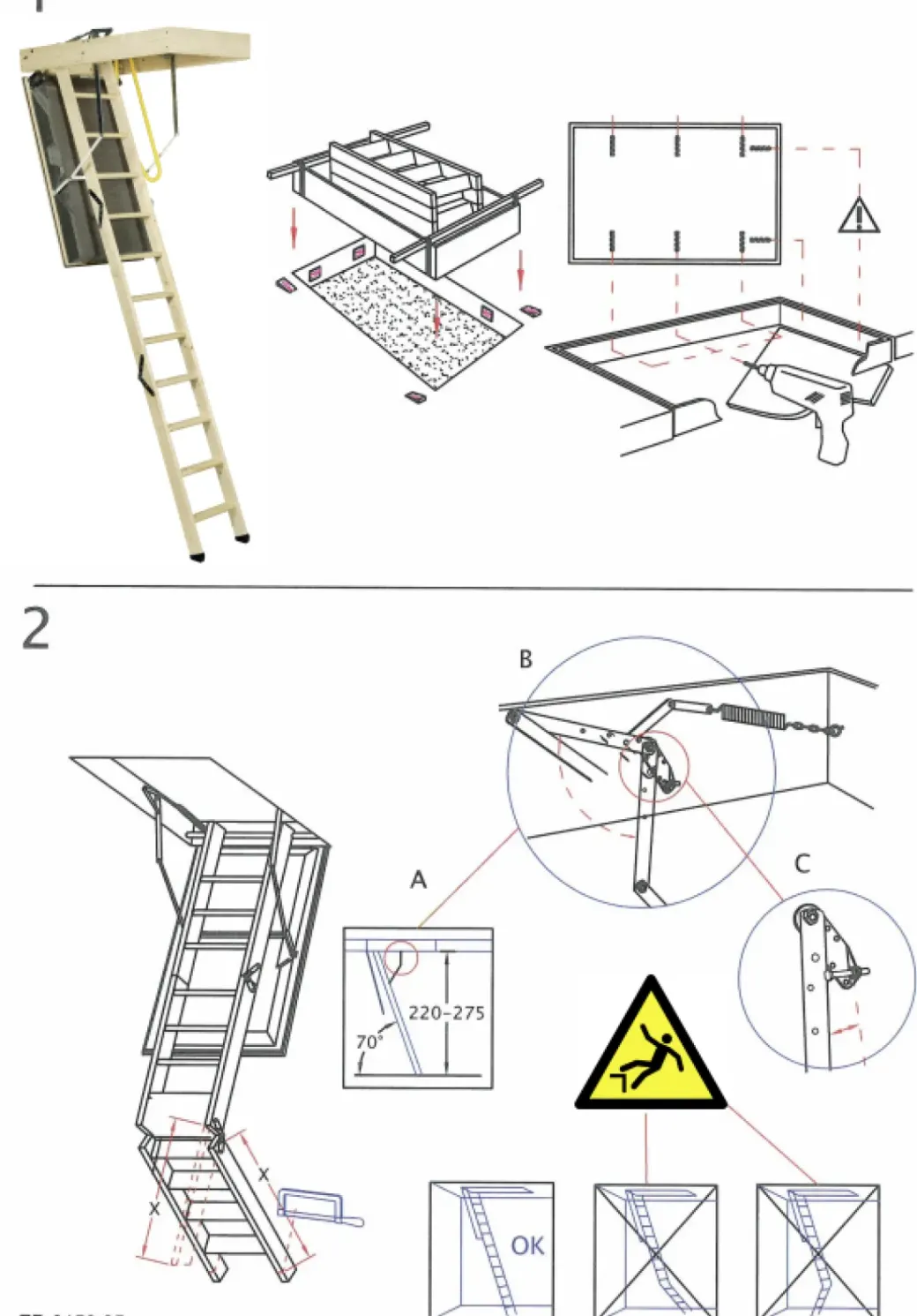 Brico Zoldertrappen-Handystairs Vlizotrap "Polar Top" - Bakmaat 120 X 70Cm - Hoogte 275Cm - U-Waarde 0.40 W/M²