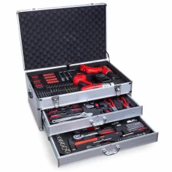 Hanse Werkzeuge® Alu Gereedschapskoffer - 206-Delig - 2 Accuboren|Brico Best