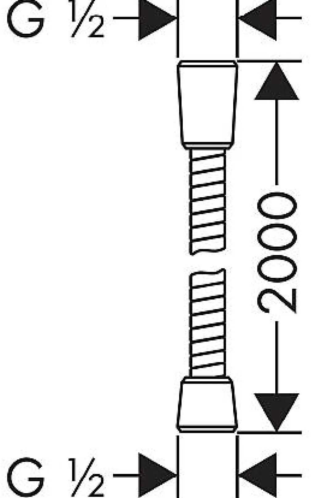 Hansgrohe Doucheslang Sensoflex Rvs 200Cm Chroom|Brico