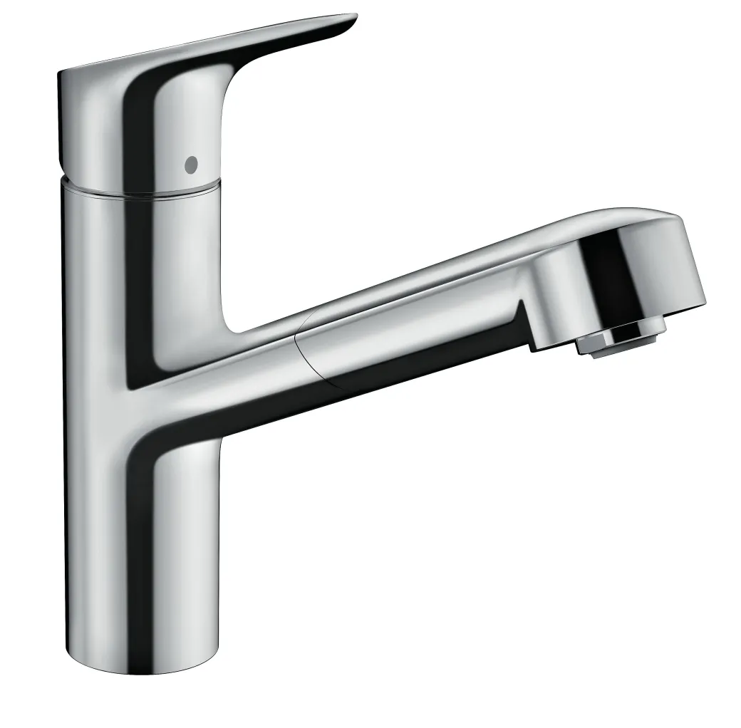 Hansgrohe Keukenmengkraan Focus M43 200 Met Uittrekbare Handdouche Metaal Geborsteld|Brico Discount