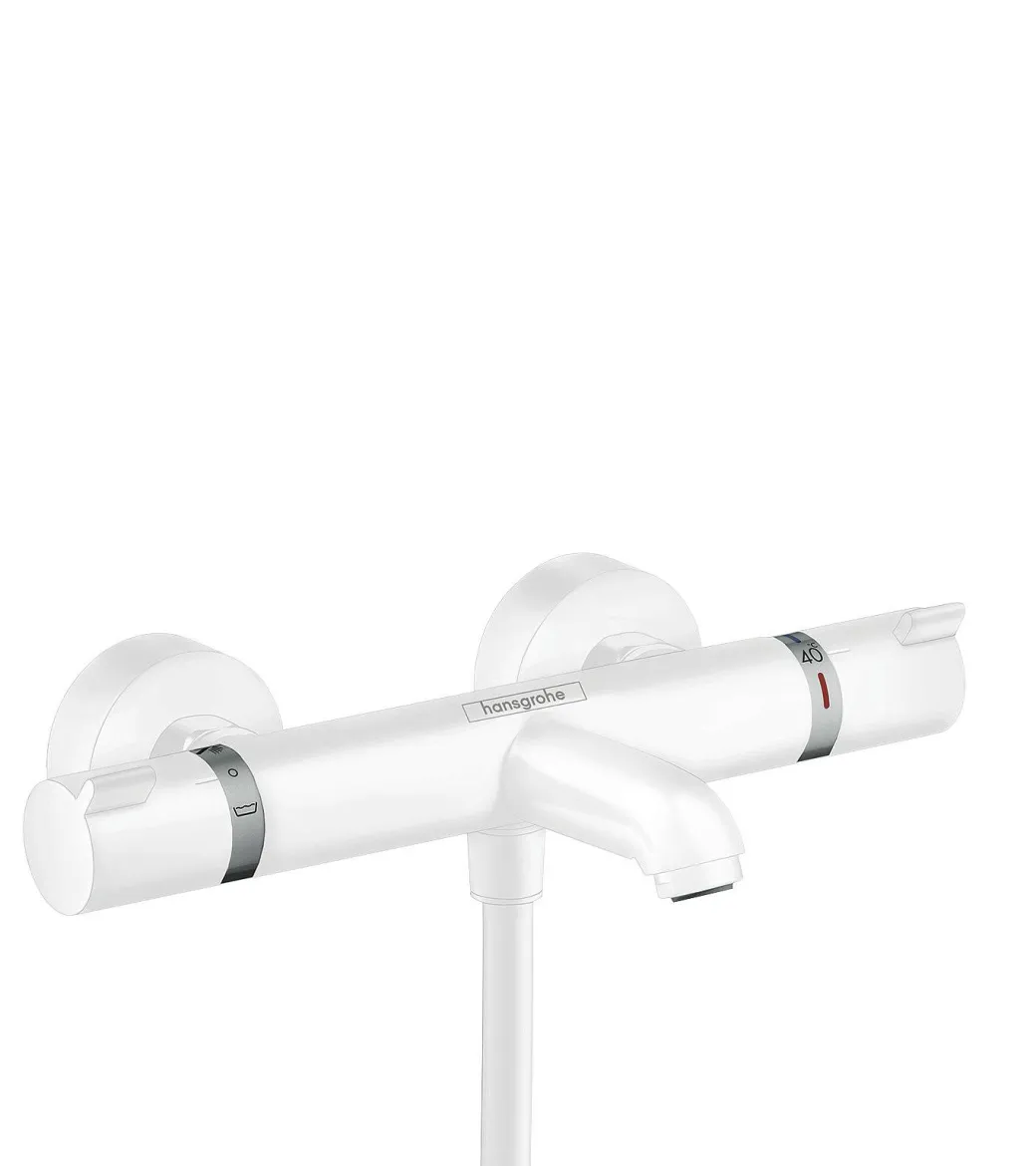 Hansgrohe Thermostatische Badkraan Ecostat Comfort Wit Mat|Brico Best