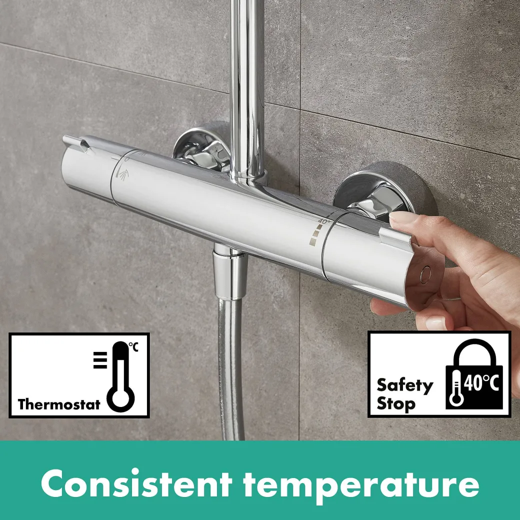 Hansgrohe Thermostatische Badkraan Ecostat Comfort Wit Mat|Brico Best
