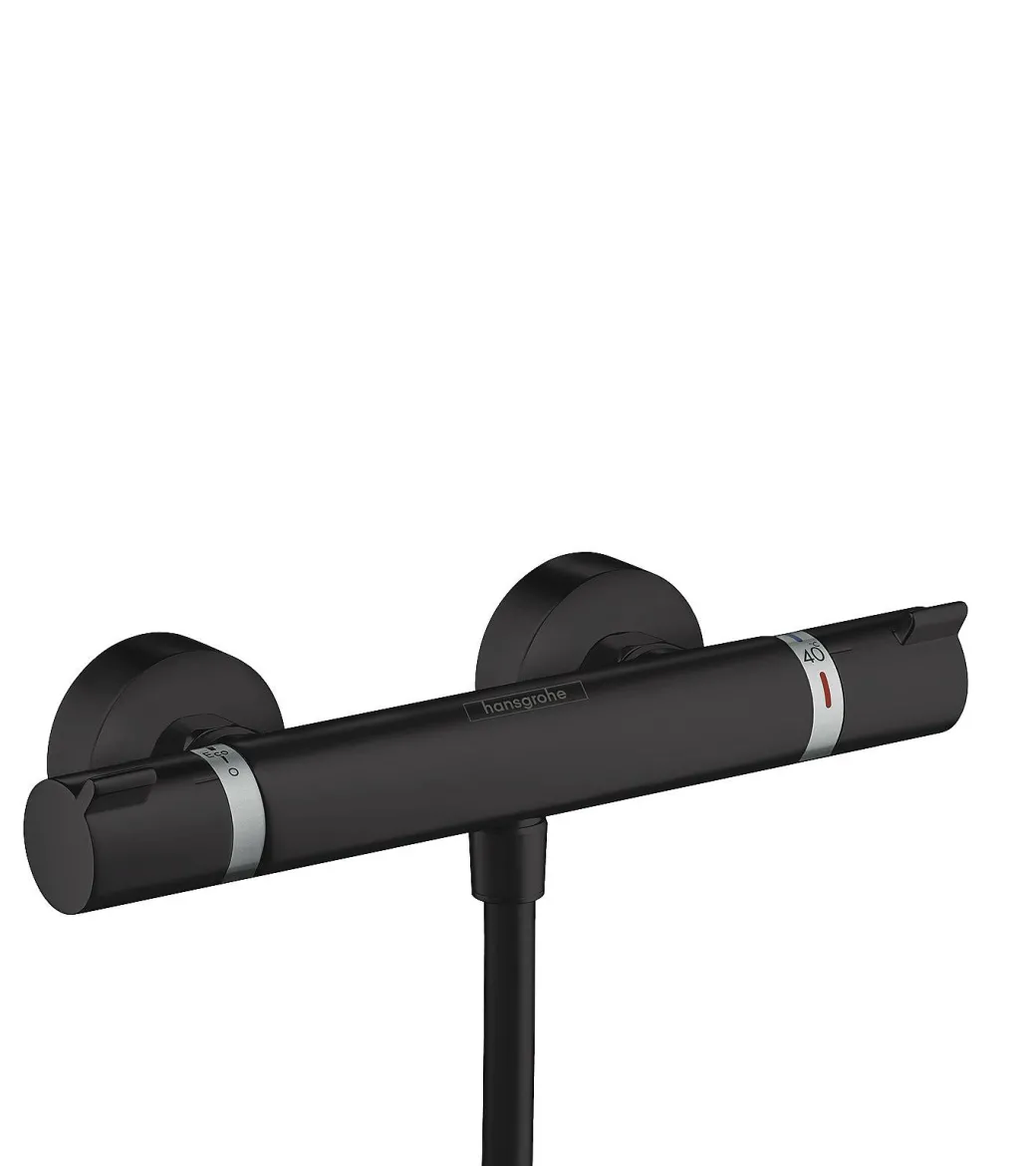 Hansgrohe Thermostatische Douchekraan Ecostat Zwart Mat|Brico Online