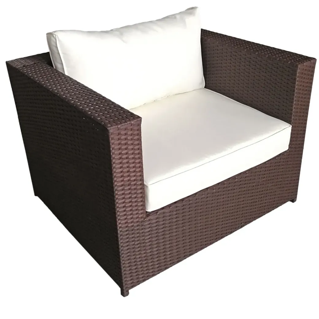 Brico Loungesets-Happy Garden Buitenmeubelsets Cargese - Bruin - Geweven Hars
