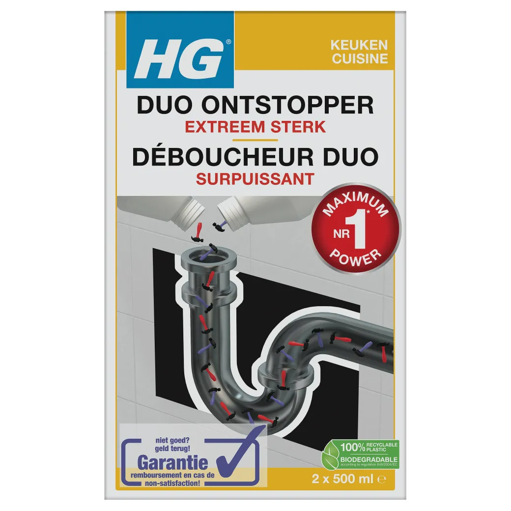 Hg Duo Ontstopper 2X500Ml|Brico Online