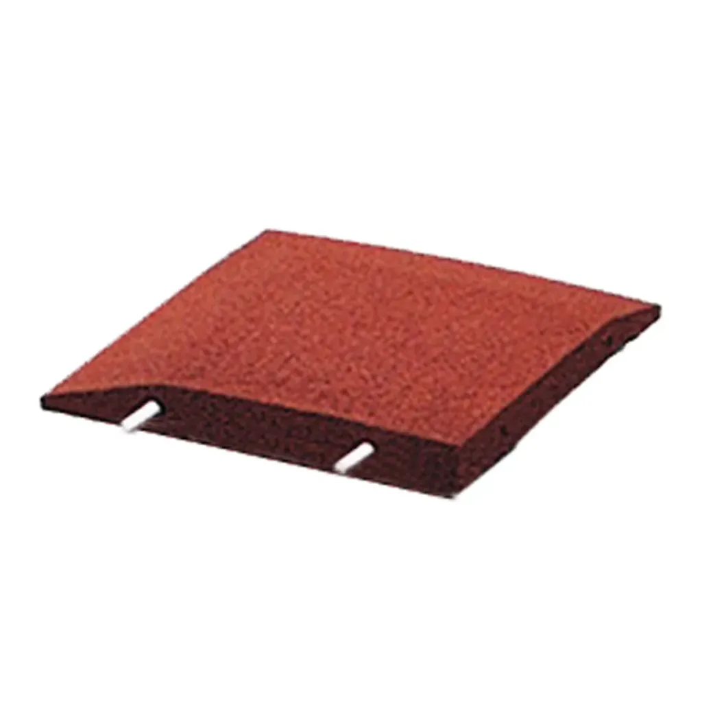 Brico Opsluitbanden & Boordstenen-Hoekstuk Rubber Rand Opsluitband L-Vormig - 40X40 Cm - Rood