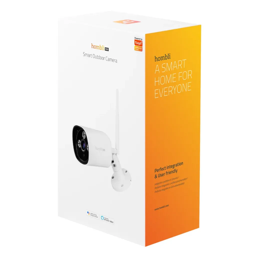 Brico Beveiligingscamera-Hombli Slimme Beveiligingscamera Buiten Wifi Full Hd Nachtzicht Wit