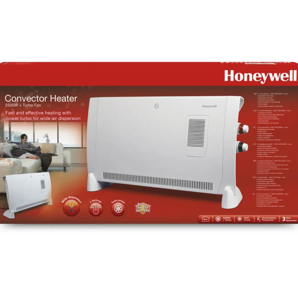 Brico Mobiele Convectors<Honeywell Convectorkachel Hz824E2 2500W Wit
