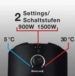 Brico Keramische Kachels & Blaasverwarming<Honeywell Ronde Keramische Verwarming Hce200Be 1500W Zwart