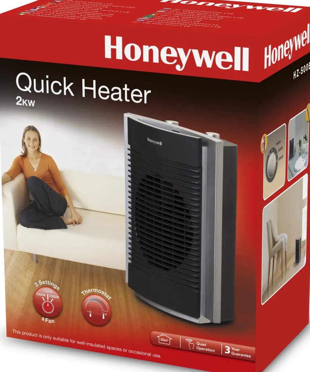 Brico Keramische Kachels & Blaasverwarming<Honeywell Ventilatorkachel Hz-500E 2000W