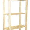 Houten Rek Met 5 Grenen Paneel In Massief Den 170X65X28Cm|Brico Clearance