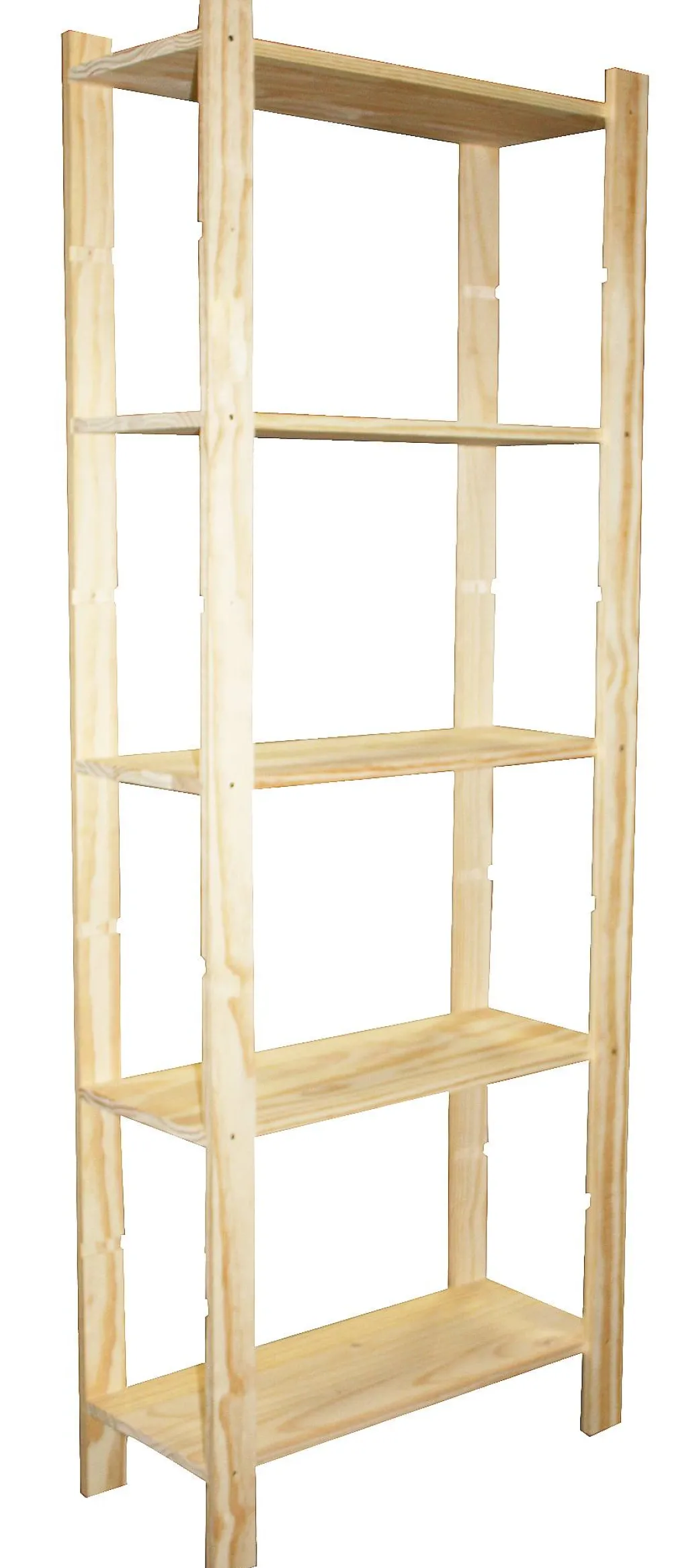 Houten Rek Met 5 Grenen Paneel In Massief Den 170X65X28Cm|Brico Clearance