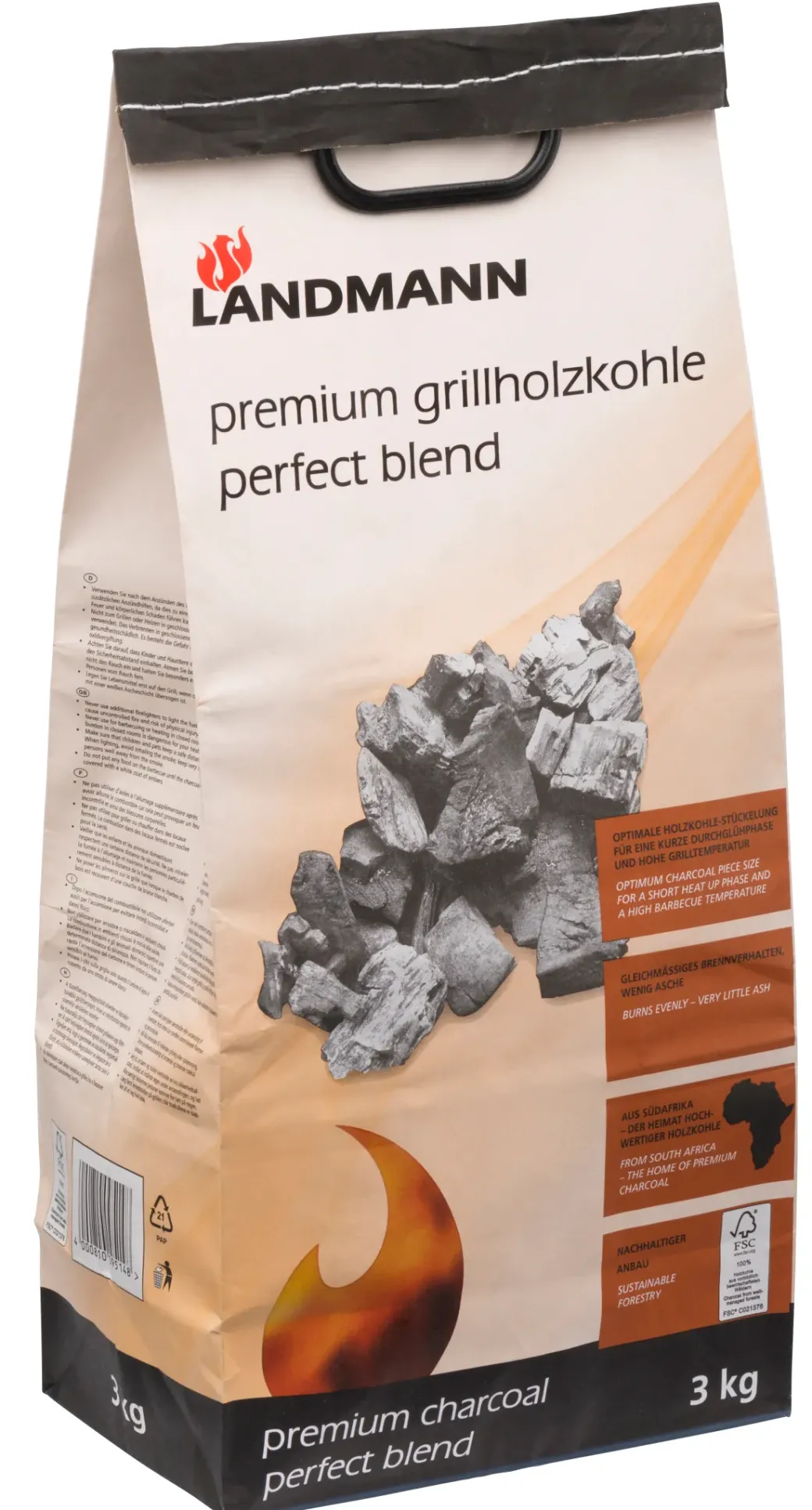 Brico Houtskool En Briketten-Houtskool Premium Perfect 3Kg