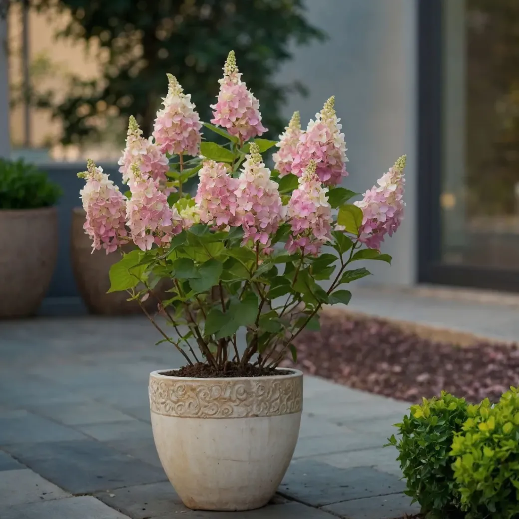 Brico Planten-Hydrangea 'Pinky Winky' - Pluimhortensia - Pot 19Cm - Hoogte 25-40Cm