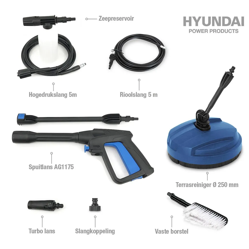 Hyundai Hogedrukreiniger 1500W|Brico Hot