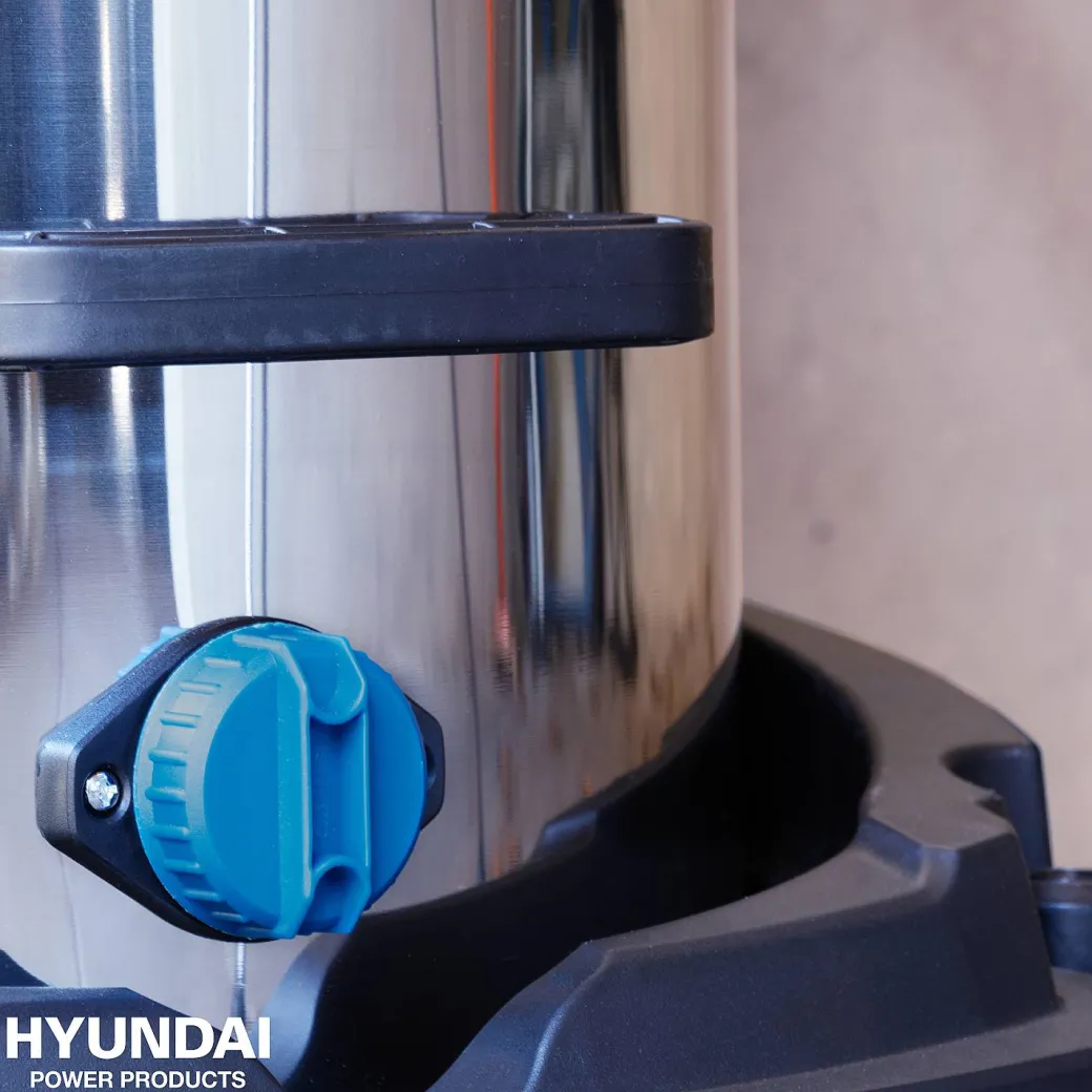 Hyundai Nat/Droogzuiger 2000W Met Stopcontact 100L|Brico New