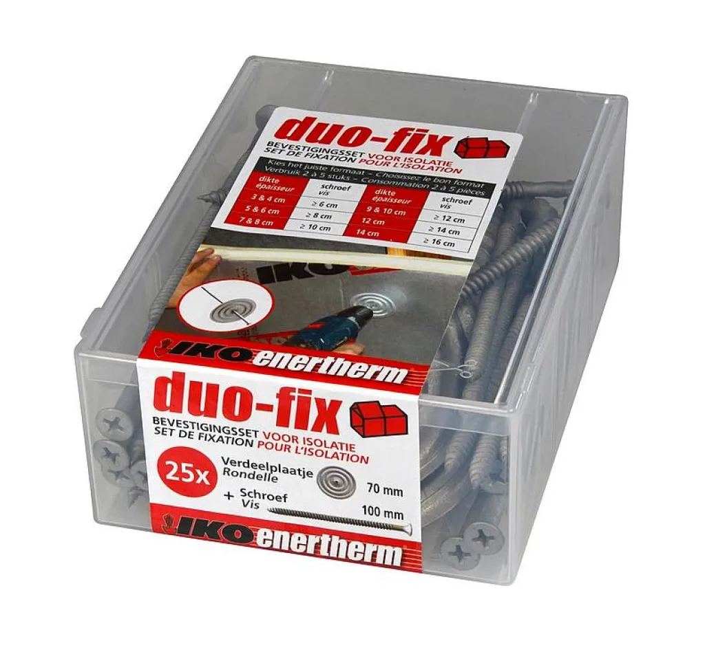 Iko Bevestigingsset Voor Isolatie Duo-Fix 10Cm|Brico Sale