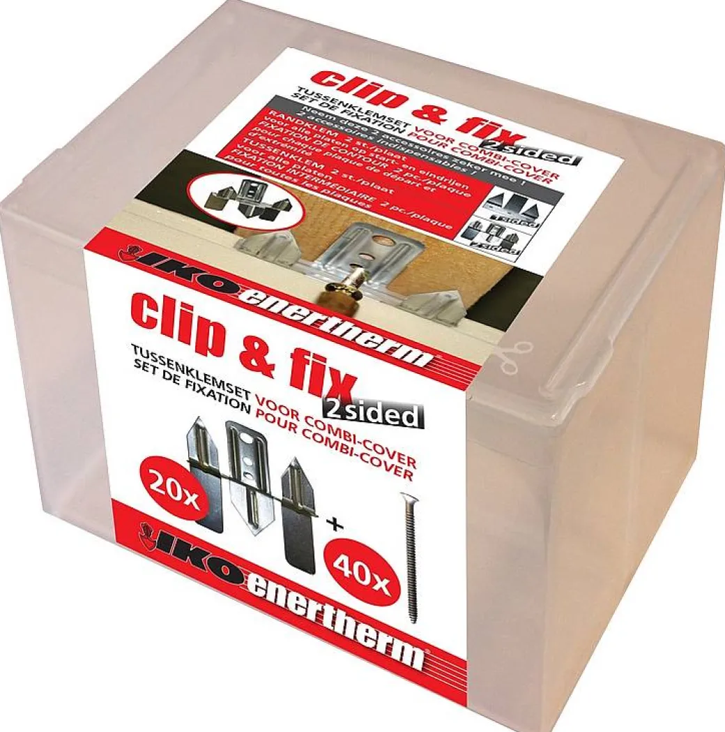 Iko Isolatiebevestigingsset Clip&Fix 2-Zijdig 20 Stuks|Brico Hot