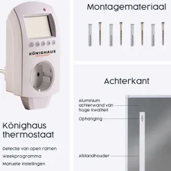 Brico Infrarood & Halogeenradiators<Infrarood Verwarming M-Serie 800W Met Thermostaat