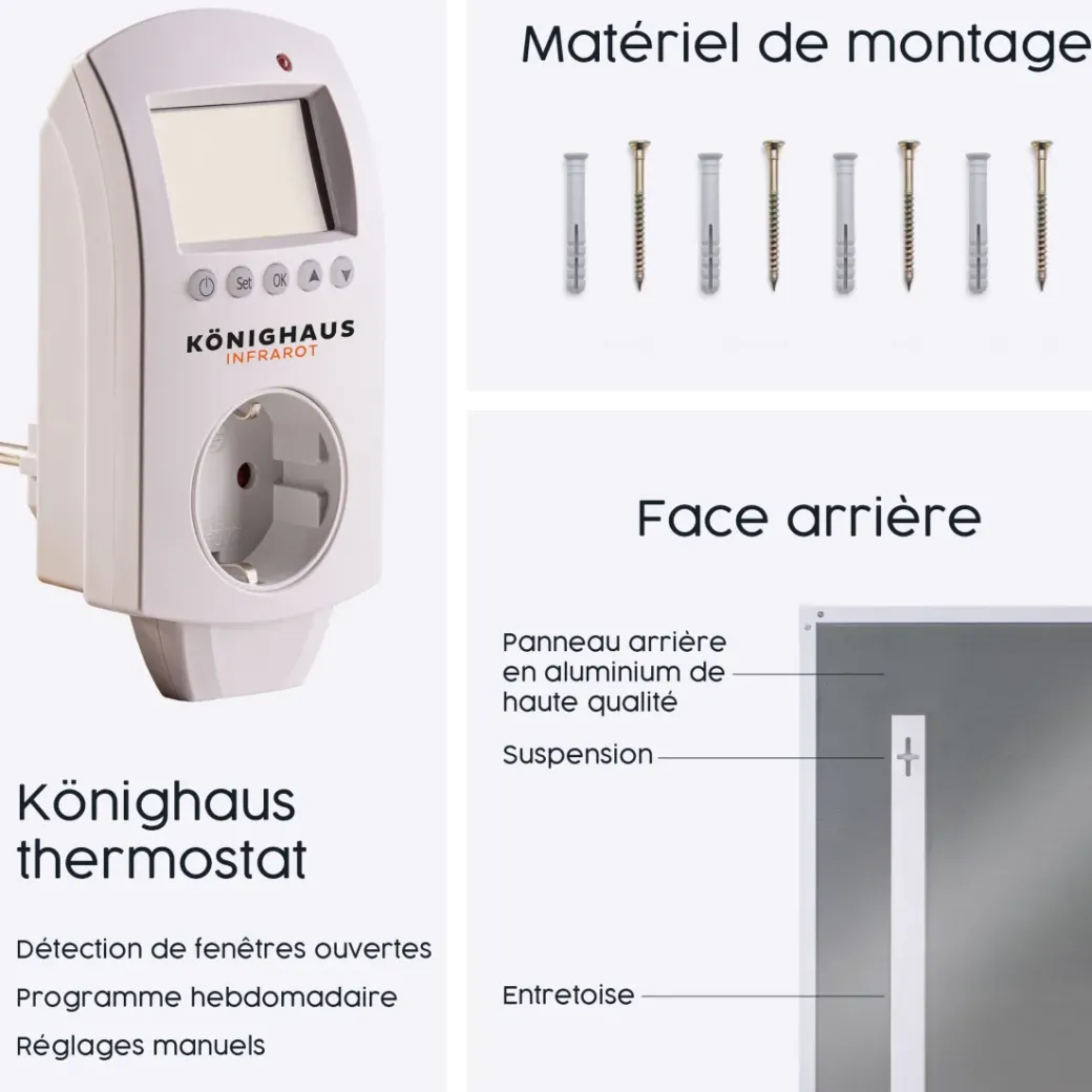 Brico Infrarood & Halogeenradiators<Infrarood Verwarming M-Serie 300W Met Thermostaat