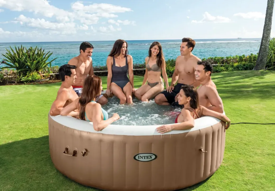 Brico Spa En Jacuzzi-Intex Bubbelbad Purespa Bubble Sahara 28412 8Personen 1339L O236X71Cm