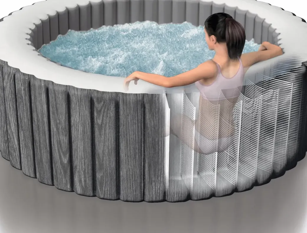 Brico Spa En Jacuzzi-Intex Bubblebad Purespa Bubble Baltik 6Personen Grijs O216X71Cm