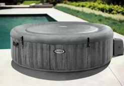 Brico Spa En Jacuzzi-Intex Bubblebad Purespa Bubble Baltik 6Personen Grijs O216X71Cm