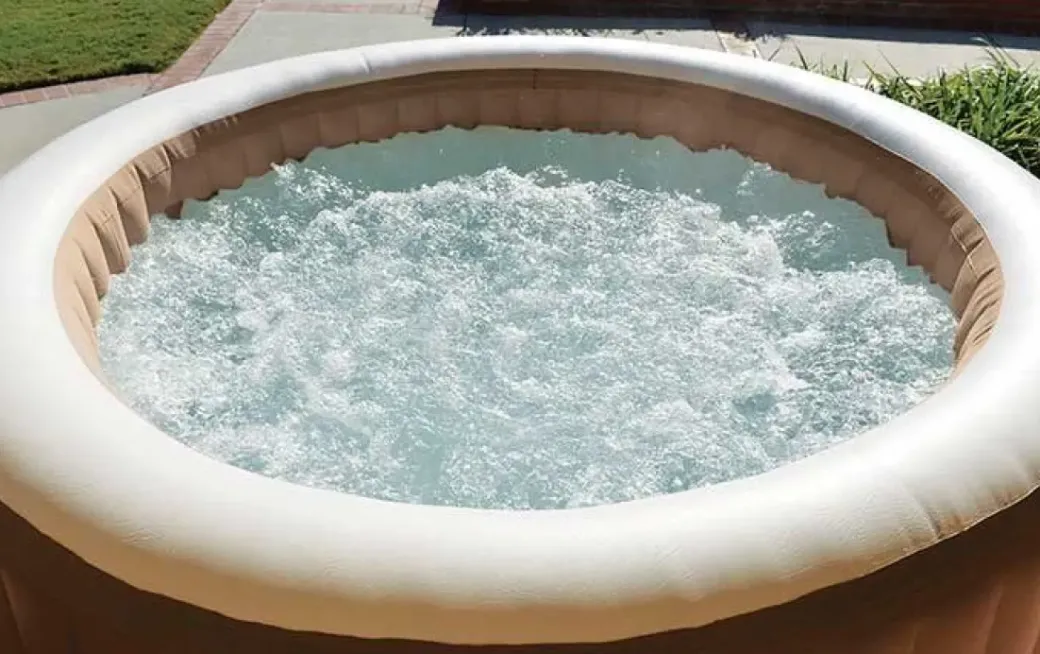 Brico Spa En Jacuzzi-Intex Bubblebad Purespa Sahara 6Personen Beige O216X71Cm