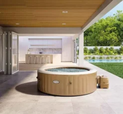Brico Spa En Jacuzzi-Intex Bubblebad Purespa Sahara 6Personen Beige O216X71Cm