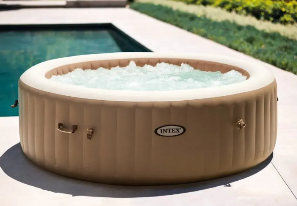 Brico Spa En Jacuzzi-Intex Bubblebad Purespa Sahara 6Personen Beige O216X71Cm