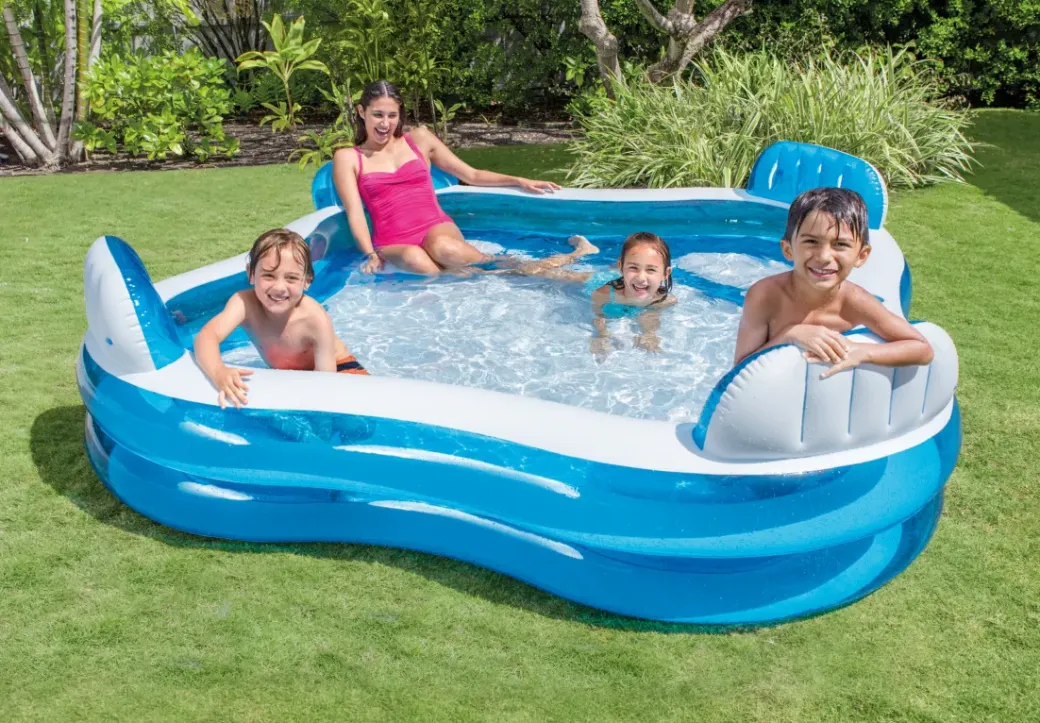 Brico Opblaaszwembaden-Intex Opblaasbaar Zwembad Family 229X229X46Cm