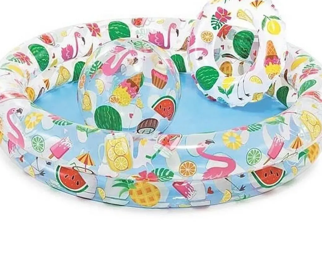 Brico Opblaaszwembaden-Intex Opblaaszwembad Just So Fruity Set O122X25Cm