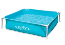 Brico Opzetzwembaden Zonder Pomp-Intex Stalen Opzetzwembad Mini Frame Vierkant 122X122X30Cm