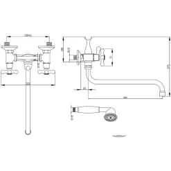 Invena Sterknop Zeer Lange Badvuller S Type Kop|Brico Online