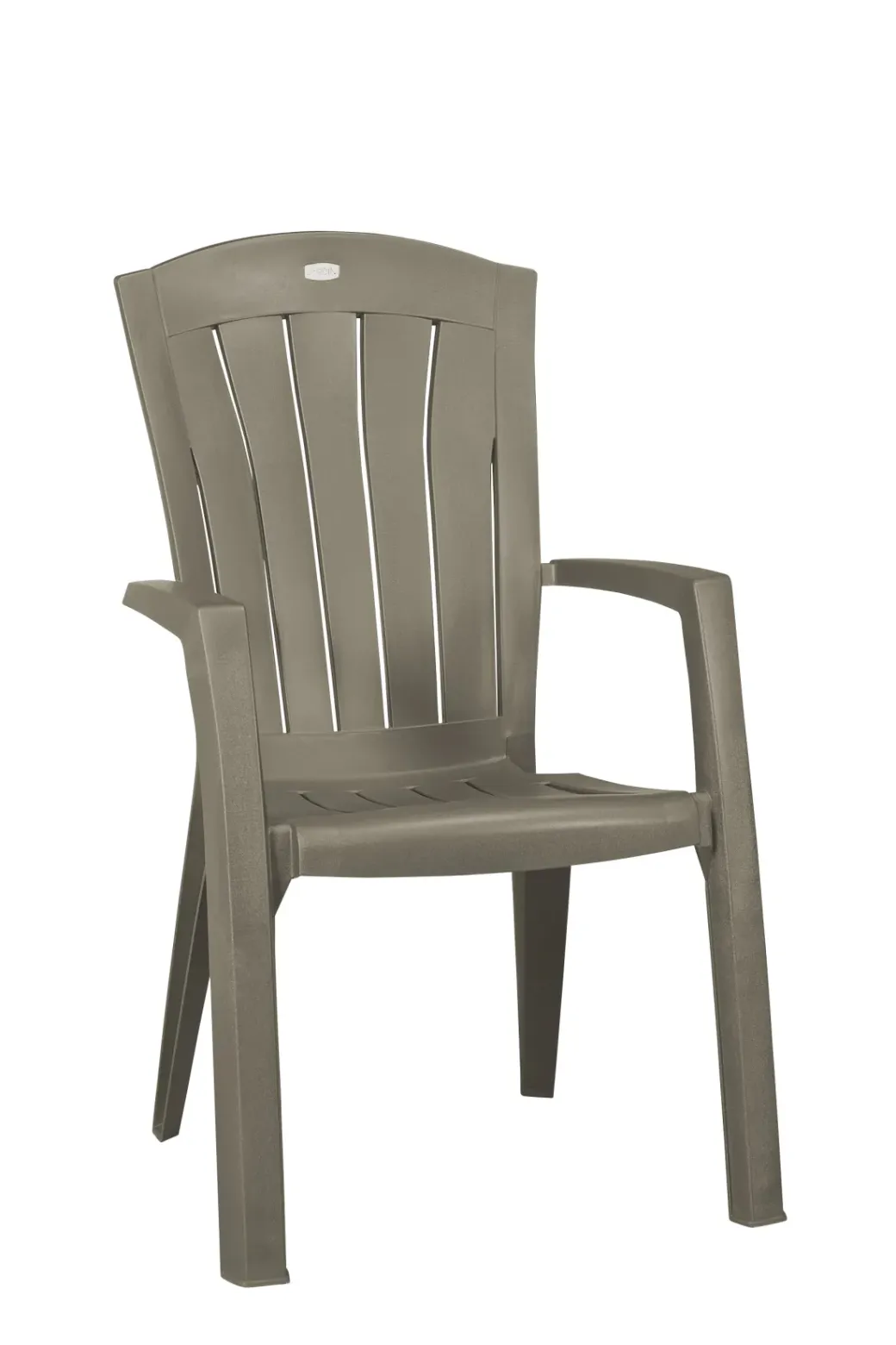 Brico Tuinstoelen-Jardin Tuinstoel Santorini Kunststof Cappuccino