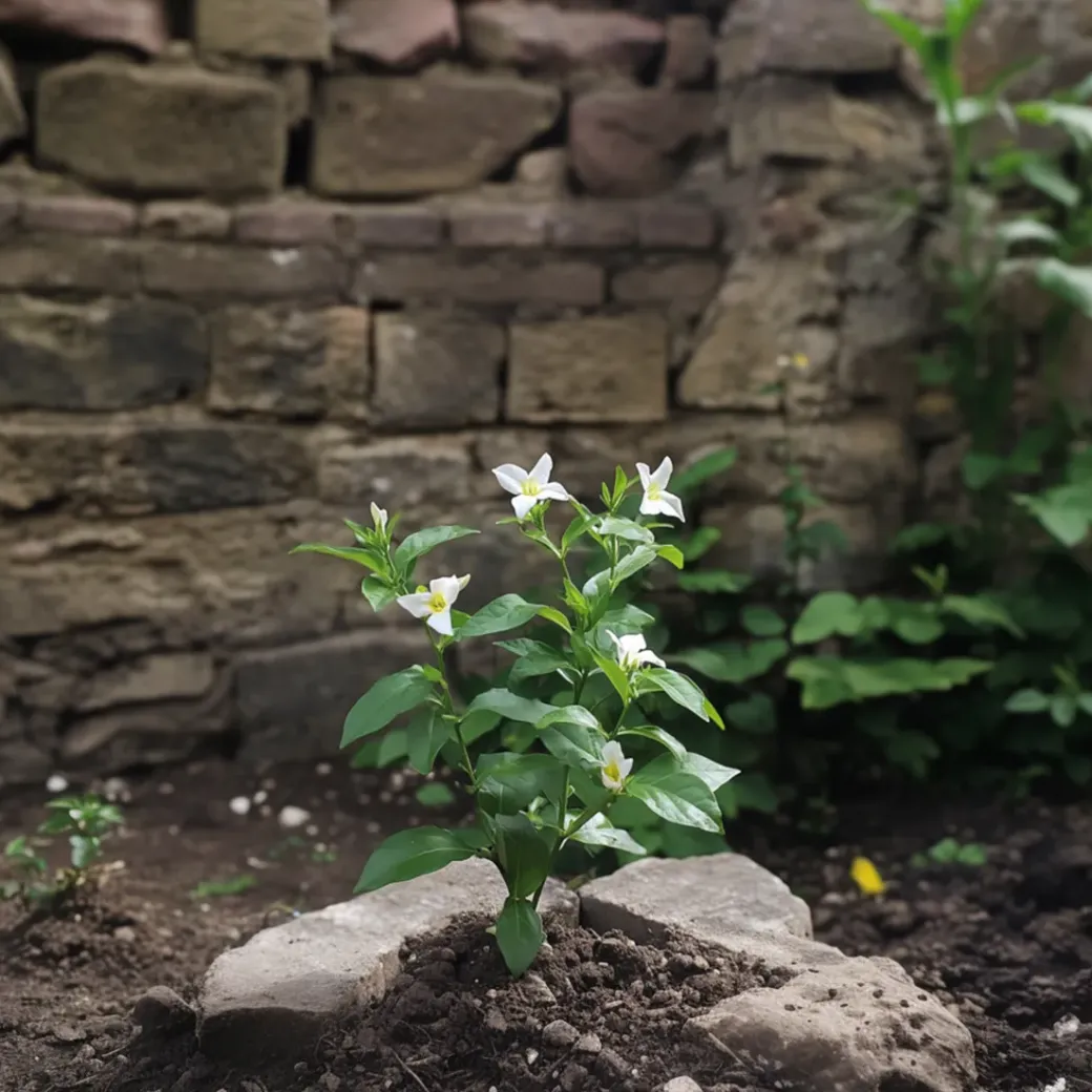 Brico Planten-Jasminoides Officinale - Set Van 3 - Wit - Jasmijn - Pot 9Cm - Hoogte 25-40Cm